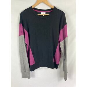 Sundry Black, Pink, and Gray Sweater